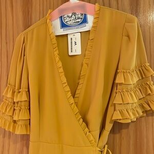 Ruffle Wrap Dress